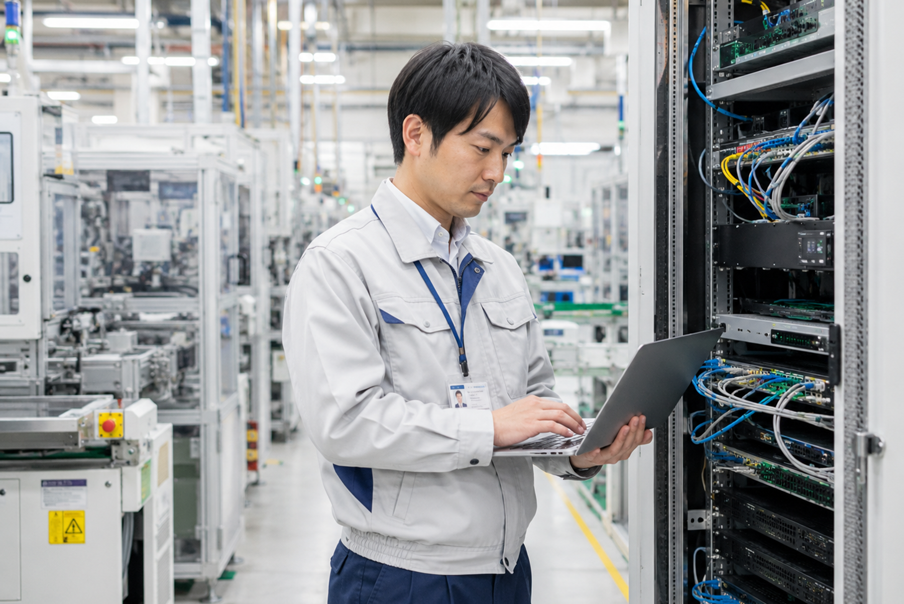 ITインフラの現場で作業するエンジニア